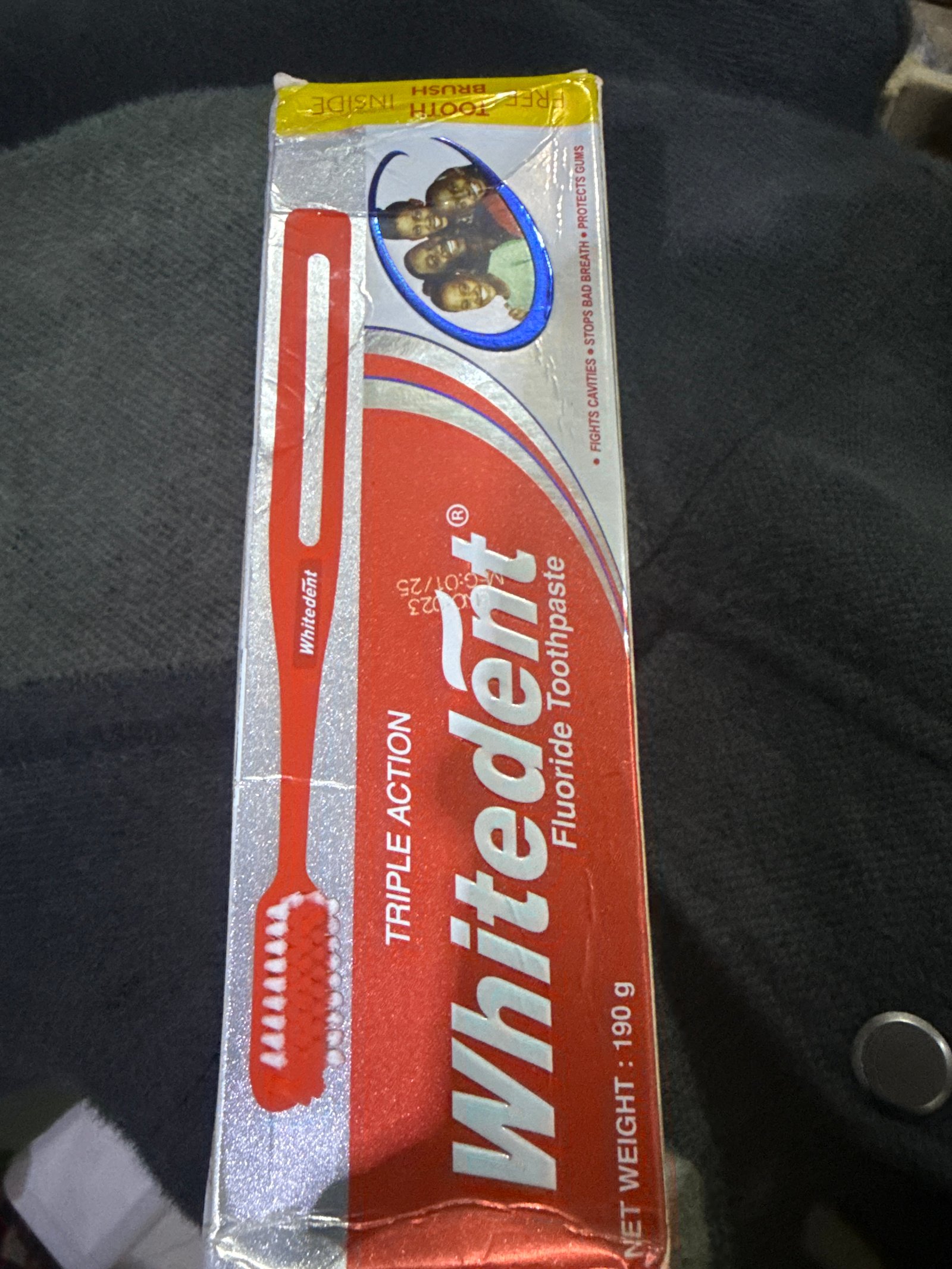 Whitedent nguvu tatu-190g